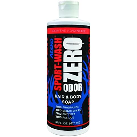 Atsko 1345BZ Zero Sport Wash Hair & Body Soap 16 fl oz Cover