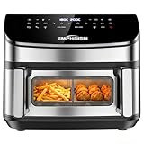 Freidora de Aire 12L Doble Resistencia – 2600W Doble Cesta Grande Airfryer con Arriba y Abajo, Air Fryer 13 en 1 con Ventana Independiente y Luz,Flexible Ajuste 1 o 2 Zonas para 4–7 Personas, Familiar