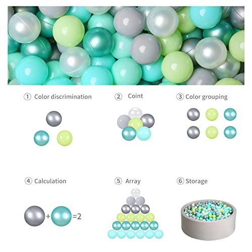 image for GOGOSO Ball Pit Balls for Toddles Kids Plastic Ballpits Accessories Cr