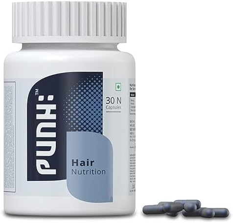 Hair Nutrition Supplement with Biotin, Vitamins, Minerals, Amino Acids & DHT Blockers for Hair Growth, Nourishment, Strengthens & Reduces Hair Fall for Men & Women – 30 Veg Capsules (1 Month) Hair Nutrition Supplement with Biotin, Vitamins, Minerals, Amino Acids & DHT Blockers for Hair Growth, Nourishment, Strengthens & Reduces Hair Fall for Men & Women – 30 Veg Capsules (1 Month)
