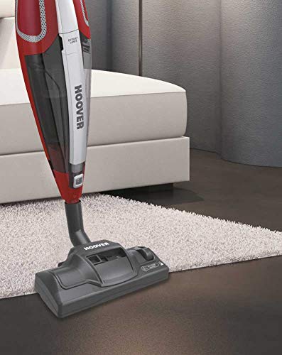 Hoover Diva Evo Dve01Bl011 Elektrische bezem zonder zak met draad, 750 W, geïntegreerde accessoires, bereik 10 m, all-in-one, gemakkelijk te legen, cycloon, Epa-filter, Venusrood - Image 3