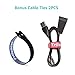 Trilancer Charging Cable Charger for Fitbit Alta HR, Certified USB Replacement Cord, 2-Pack 1.5ft+3ft, Ultimate Safety Superior Protection(Not for Alta, No Restart Button)