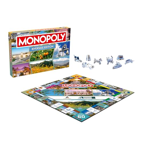 Monopoly Riverside CA Edition juego de mesa familiar miniatura 1