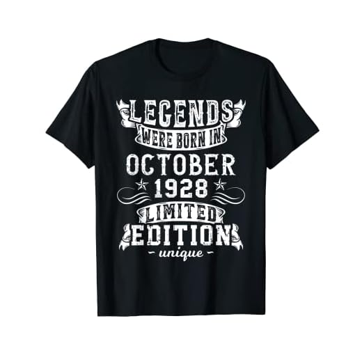 Cumpleaños Octubre 1928 Edición Limitada Regalo Used Vintage Camiseta