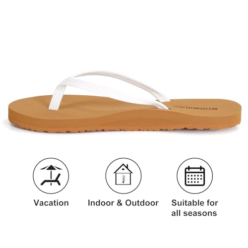 Womens Slim Leather Comfortable Flip Flops Summer Beach Thong Sandals Arch Support Non Slip3