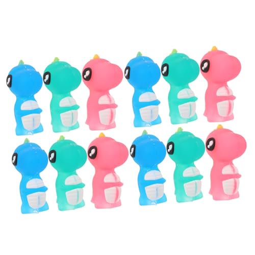 FRCOLOR 12個 かわいい動物デザインシリコン筆キャップ 柔らかい素材で割れにくく転がらない 筆延長器として使えるコンパクトなミニペンシ