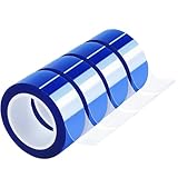 UTNVBTR 4 Rolls 20mm x16m(52ft) Blue Heat Resistant Tape，Heat Transfer Tape for Heat Sublimation Press Vinyl，and Fixing of Electronic Parts During Processing，No Residue