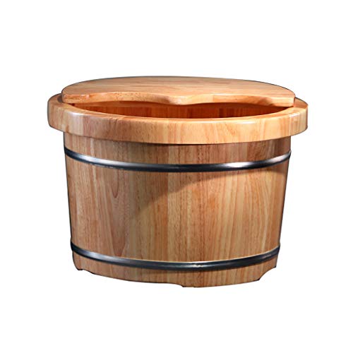 Barril de masaje para spa de pies de madera para casa