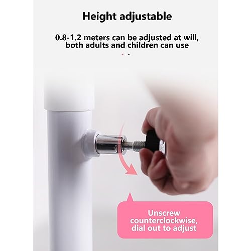 Barre de danse autoportante réglable en bois massif 1,5m couleur argent - 6