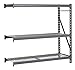 Edsal - ERW964872A - Add-On Bulk Storage Rack with Galvanized Wire Decking and 3 Shelves, 96W x 48D x 72H