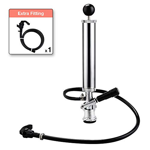 FERRODAY Heavy Duty Complete D-System Beer Keg Pump 8” US Sankey Beer Keg