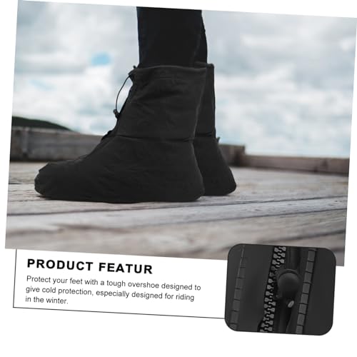 Cubrecalzado impermeable para mujer, cubrebotas de lluvia plegables y reutilizables, protector para bicicleta y exterior miniatura 2