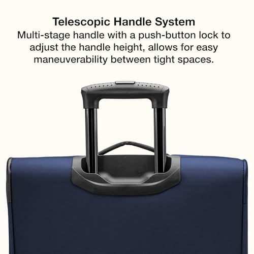 Image of U.S. Traveler Anzio Softside Expandable Luggage with Spinner Wheels, Navy, 2-Piece Set (22 /30)