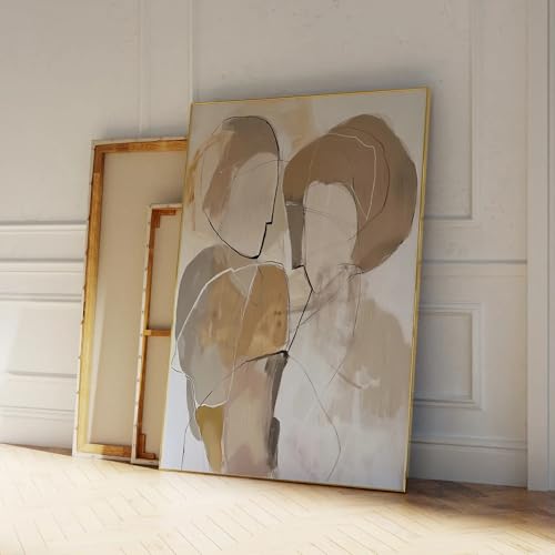 Peinture abstraite moderne toile encadrée 80x110 cm affiche photo salon