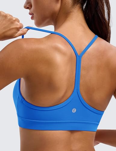 Image of BAYDI Clouduxi Y Back Sports Bra for Women - Padded Racerback Spaghetti Strap Low Impact Workout Yoga Bra, A-C Cups
