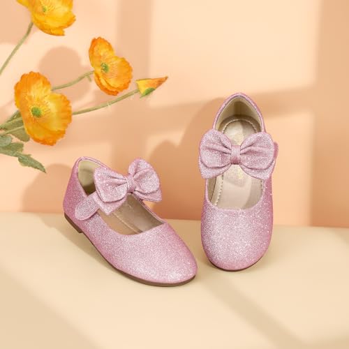Image of PANDANINJIA Toddler Dress Shoes Flower Girls Ballet Flats