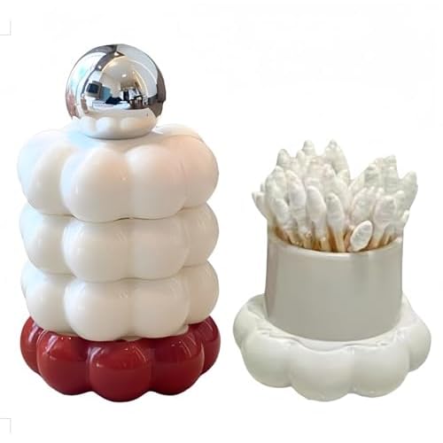 Cute Toothpick Holder Decoration, Cotton Swab Holder Decorative Ornament, Elegant Dental Floss Storage Container Multi-Purpose Storage Box, Suitable For Home, Restaurant, And Hotel Use