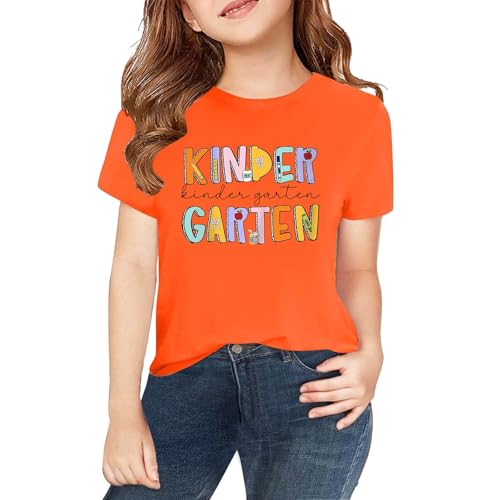 Kindergarten Shirts for Kids, Girls Boys First Day of School T Shirt, Preschool Student Back to School Clothes