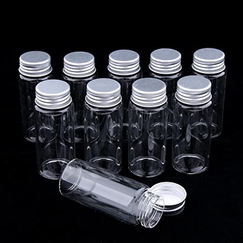 Anabu 10x High Borosilicate Sample Vials Clear Glass Bottles wit Aluminum Cap 50ml - Image 3
