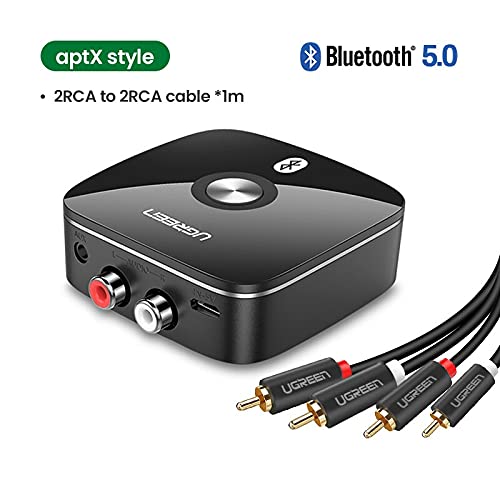 Adaptador Receptor Áudio Bluetooth 5.0 Aptx LL Ugreen Transmissor RCA Receptor 5.0 aptx ll 3.5mm / A