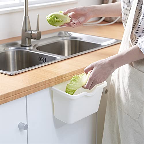 Caneca de basura colgante para cocina blanca pequeña miniatura 7