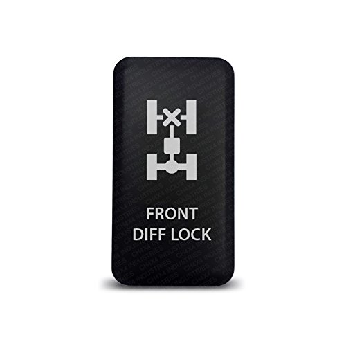 CH4X4 - Interruptor pulsador para Toyota Tacoma, FJ Cruiser, Land Cruiser, Fortuner, Hilux, 4Runner, Prado 12V 3Amp - Símbolo de bloqueo de difusión