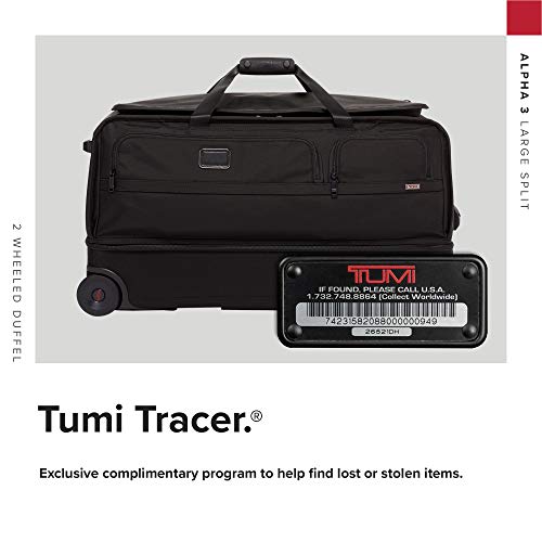 TUMI - Alpha 3 Large Split 2 Wheeled Duffel - Rolling Luggage for Men and Women - Black