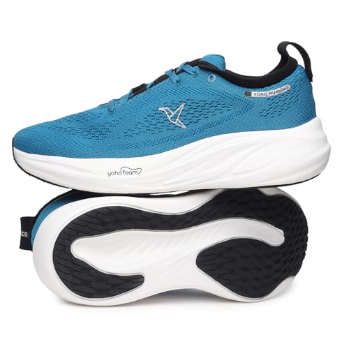 Image of YOHO ZeroHour AeroWeave Sports Shoes with Laces for Men|Running,Jogging, Athletic & Gym |Cushioned Insoles,Breathable Upper & Phylon Sole for Shock Absorption Sneakers for Man