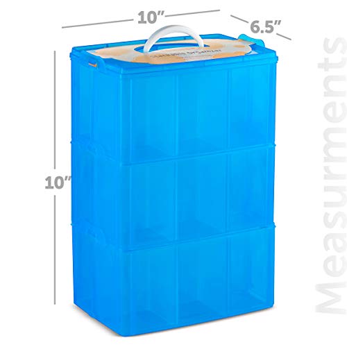 LifeSmart Medium Size Christmas Ornaments Storage Stackable Compatible with Lego Dimensions, Characters, LOL Dolls and More - Thumbnail 6