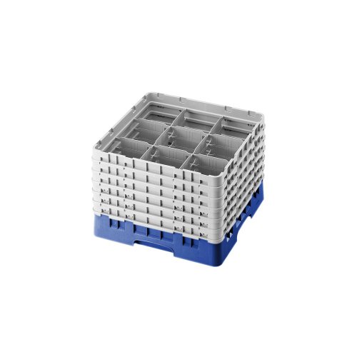 Camrack Glass Rack, W/6 Extenders, Full Size, 9 Compartments, 5-7/8'' Max. Dia., 11-3/4'' Max. (2 Pieces/Unit)