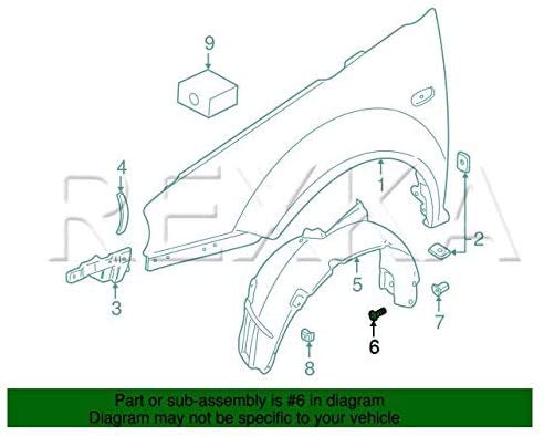 Miniatura 5 de Rexka 20 piezas M5-0.083 x 0.748 in T25 Torx Fender Liner Splash Guard Under Cover Soporte de licencia Truss Head Tapping Tornillo Tornillo