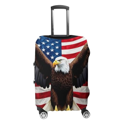 Carry On Luggage Cover American Eagle Flag (4) Anti Scratch Travel Luggage Cover Suitcase Protector Suitcase Covers4