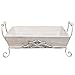 Vintage Shabby Chic White-Washed Wood Decorative Double-Handled Display / Serving Tray - MyGift® Home