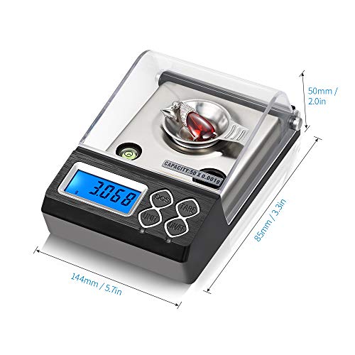 KKmoon Escala de Miligrama Digital de Alta Precisão Mini Balança Eletrônica Escala Em Pó Balança de