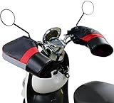 XGOPTS Winter Waterproof ATV Hand Muffs ATV Gloves Windproof Snowmobile Handlebar Gloves Motorcycle Mittens Thicken Thermal Grip Handlebar Gauntlet Mitts Hand Warmer Covers