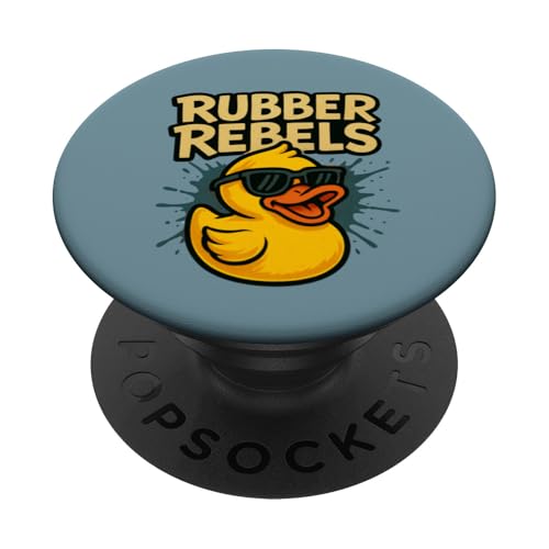 Rubber Rebels Cool Duck Retro Street Vibe PopSockets PopGrip Adhesivo