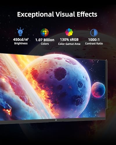Image of KTC 27M1 27 Inch Gaming Monitor, 1440P Monitor with Speakers Built in, 210Hz Monitors with Shielding Hood, Fast IPS, Adaptive Sync, 130%sRGB, 1MS(MPRT), VESA Mount, Tilt /Swivel /Pivot /Height Adjustment