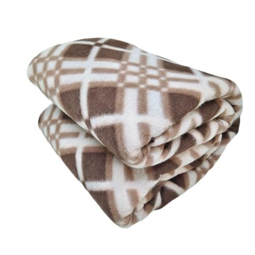 Image of Winter Super Soft Single Bed Warm Woollen Blend Fleece Duvet Cover | Blanket Cover | Quilt Cover | Razai Cover with Zipper, Woolen Fabric Size- 90 x 60 in, Color- Brown, Single Bed