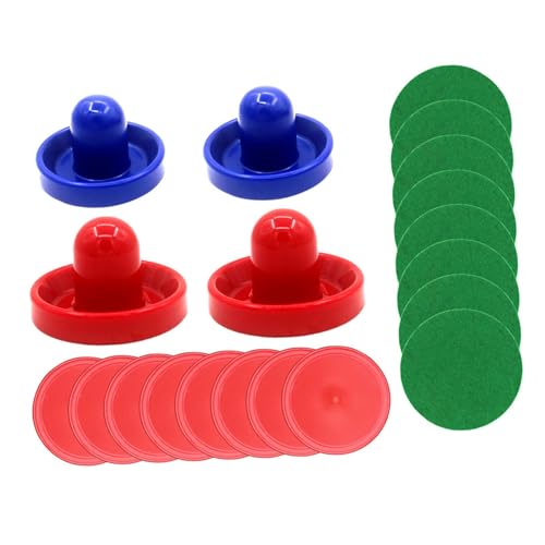 kowaku Mini Air Hockey Pushers and Air Hockey Pucks Set Air Hockey Paddles Goal Handles Paddles for Air Hockey Table Equipment Kids, Style A