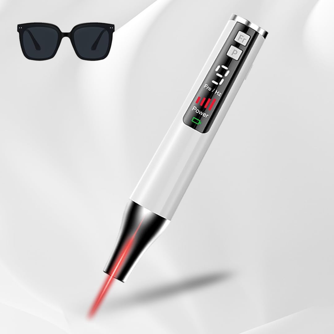 DJDAI Red Pen Rechargeable with Glasses