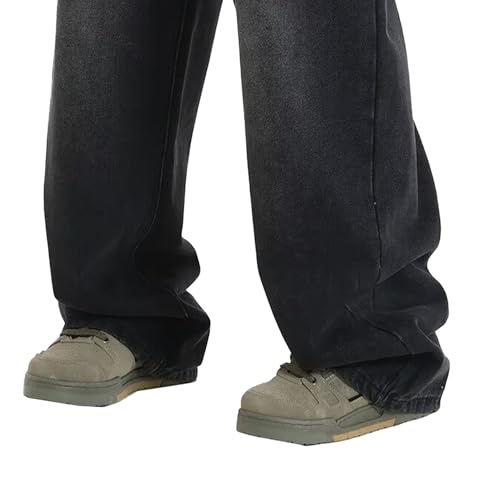 Black Baggy Jeans Men Wide Leg Jeans Men Men's Casual Pants Men's Baggy Hip Hop Long Trousers Streetwear4
