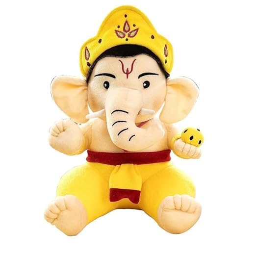 Baby Ganesh Soft Toy 35 cm - Plush Toy for Boys, Girls, Infants, Toddlers | Ideal Gift for Kids & Babies