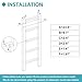 Ladder Stabilizer withstands 300 LBS Weight Rating, Extension Ladder Stabilizer Adjustable Legs 26.7-32.2
