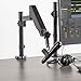 VIVO Black Height Adjustable Pneumatic Spring Microphone Counterbalance Arm Mount, Compact Mic Stand with Mounting Clamp (STAND-MIC01)