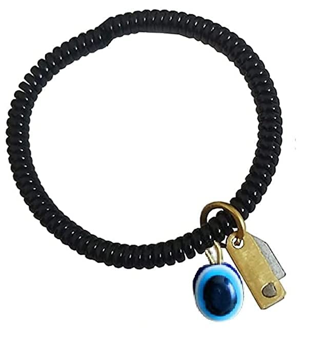 KYZZO Fashions Adjustable Black Nylon Cord with Evil Eye Knife | Nazar battu Suraksha Chaku Bracelet With Evil Eye | Negative Energy Remover Cord Chain Nazariya Anklet for Baby Girls & Women (Evil eye with Knife,Black Colour)(Pack of 3) (B0C3XR2PMW) Amazon Price History, Amazon Price Tracker