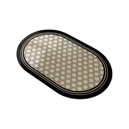 BEIBEINOYA ���g�����������ȉ~�`�}�b�g �����h�A�O�z���h���}�b�g 40*60cm?60*90cm ���F�W�J ����~�߃S���� ���ƒ�̃o�X���[���E�g�C�������ɍœK�i�Z�C�E���C40×60cm�j