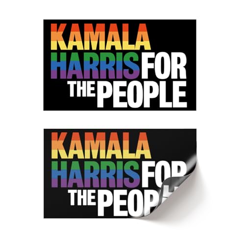 Image of 2025 Kamala Harris Stickers 12Pcs - 4 Style 6x3.6in Let`s Finish The Job for The People - Madam Funny Presidential Election USA American Decals for Bumper Scarpbook Window Cars Trucks