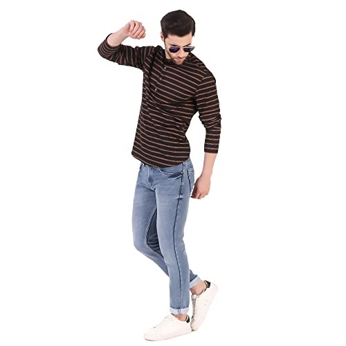 Image of UNIBLISS Men's Cotton Printed Casual Short Kurta for Men