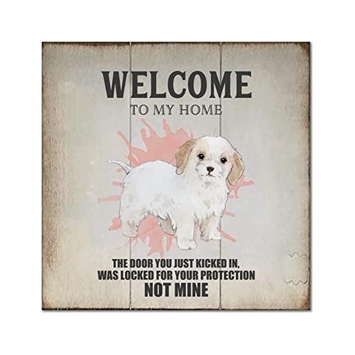 Plaque bois Collie Dog pour masquer un mur vide chambre