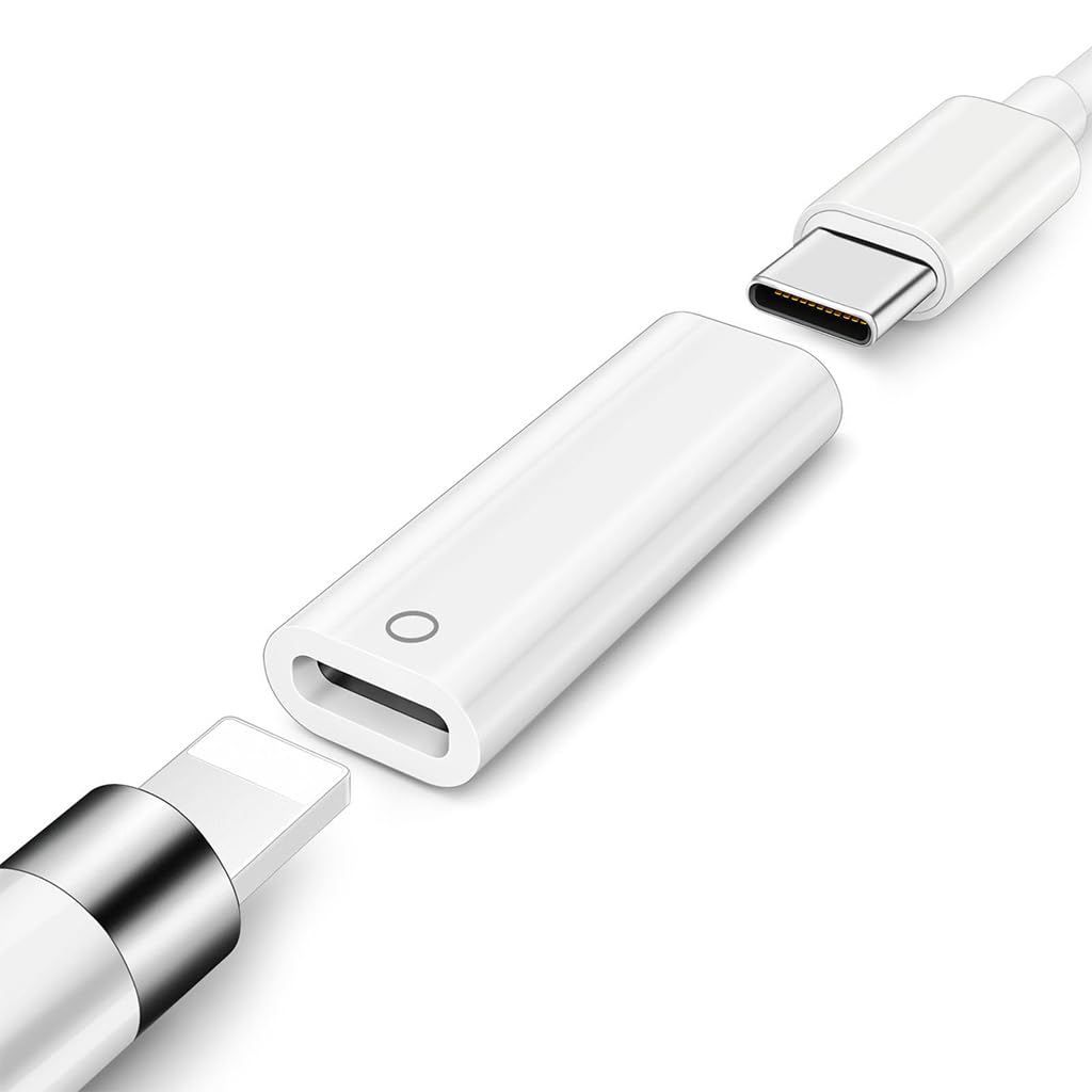 ZORBES® Charging Adapter for Pencil 1st Gen Type C to Light-ing Adapter, Type C Female to Light-ning Female Adapter, Support Bluetooth Connectivity, Plug and Go, with Light Indicator-image-33